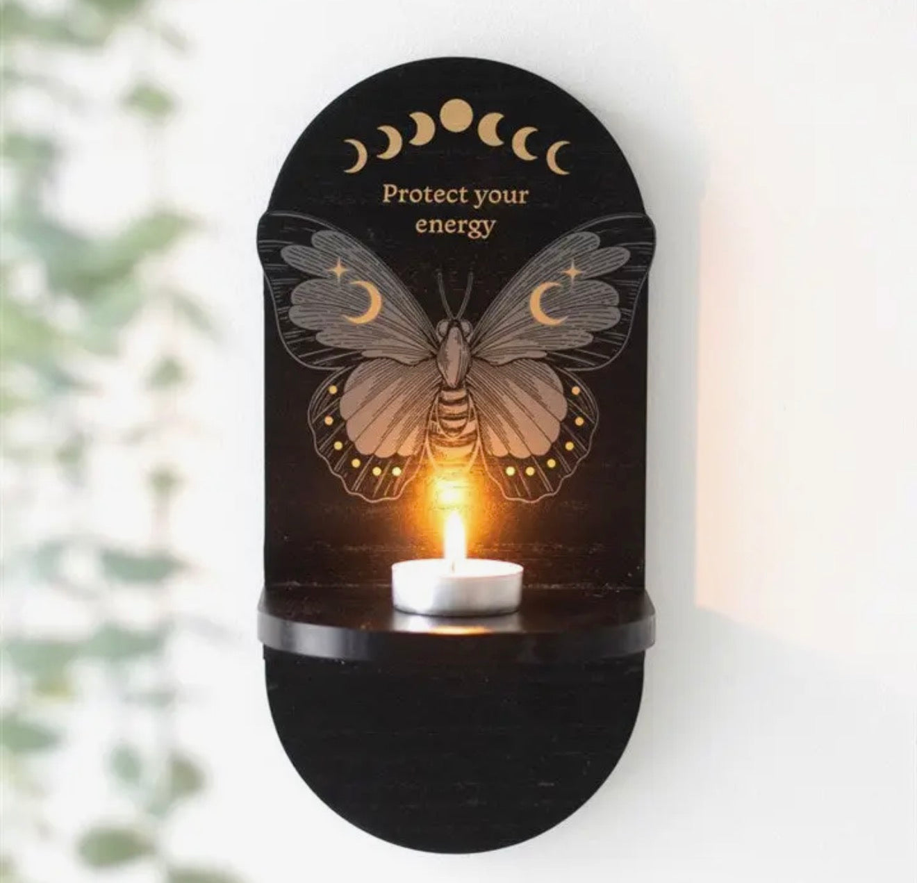 Black Moth Altar Shelf (Protect Your Energy) 🕯️✨