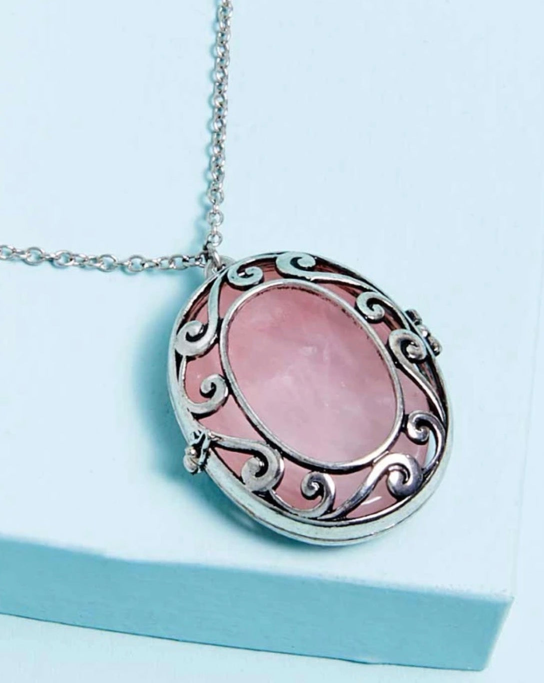 Mystic Worry Stone Locket Necklace