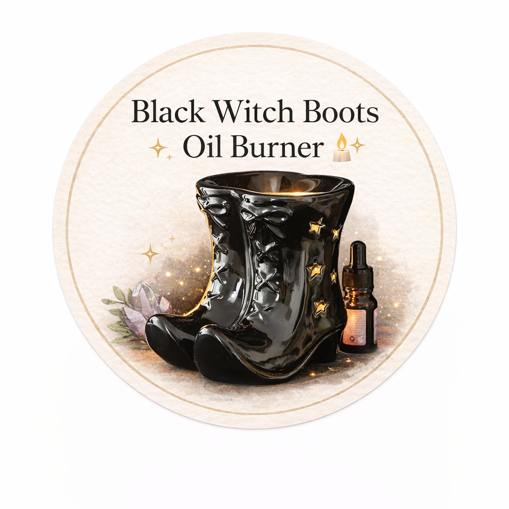 Black Witch Boots Oil Burner 🕯️✨