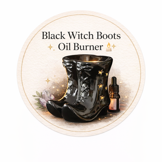 Black Witch Boots Oil Burner 🕯️✨