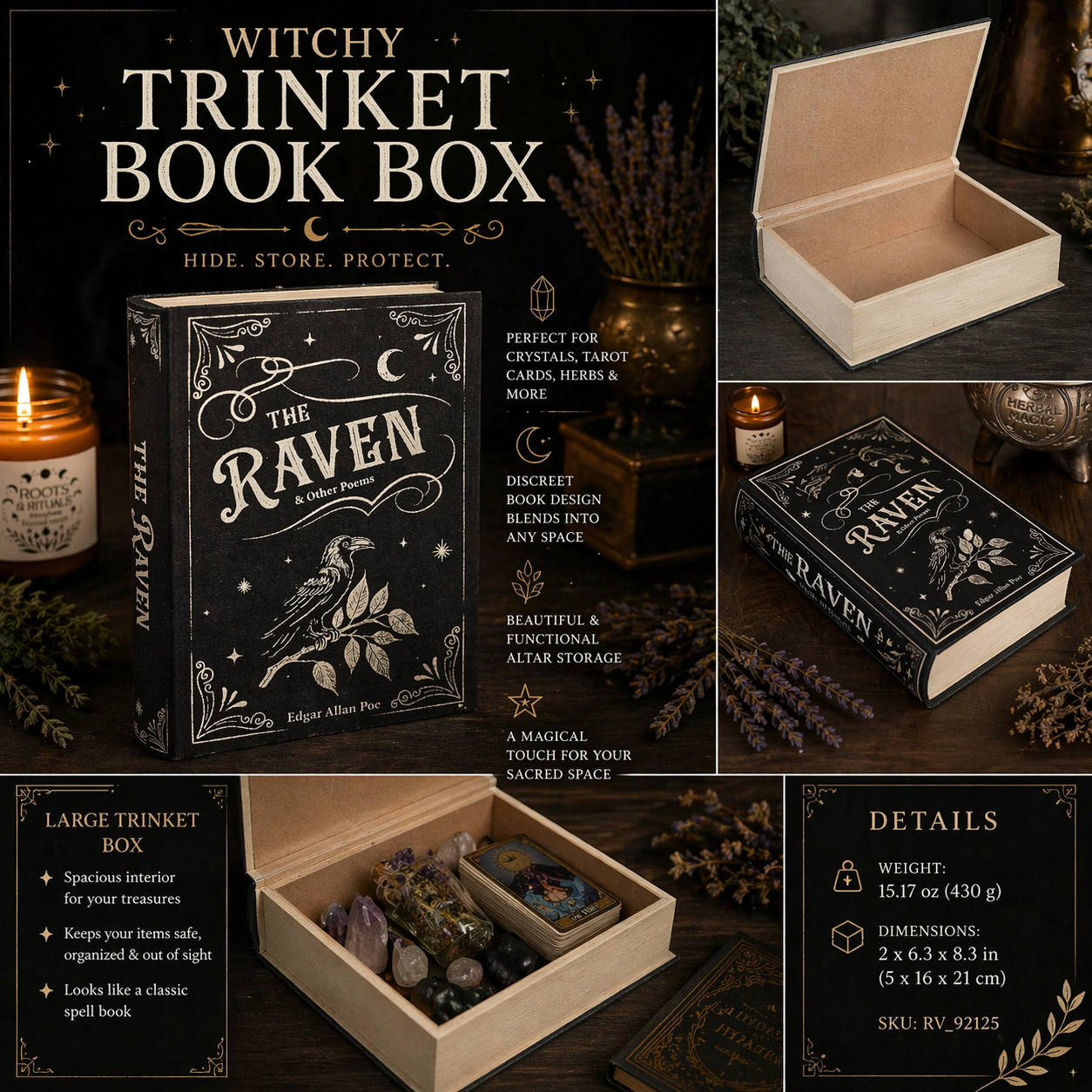 ✨ Witchy Storage Book Box
