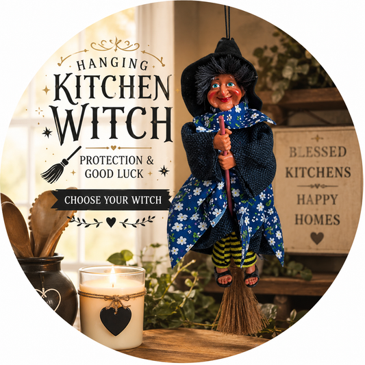 Hanging Kitchen Witch – Protection & Good Luck