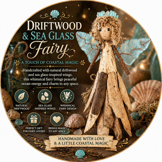 Driftwood & Sea Glass Fairy 🧚✨