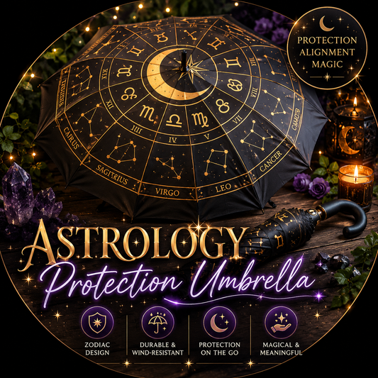 Astrology Protection Umbrella 🌙 Zodiac Energy Shield